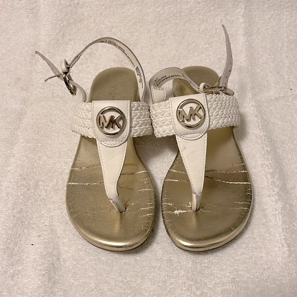 White MK Sandals